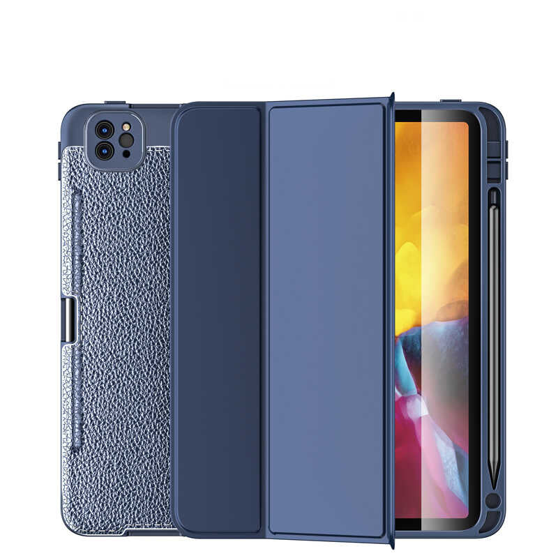 iPad Pro 12.9 2021 (5.Nesil) Kılıf Wlons Tablet Kılıf Lacivert