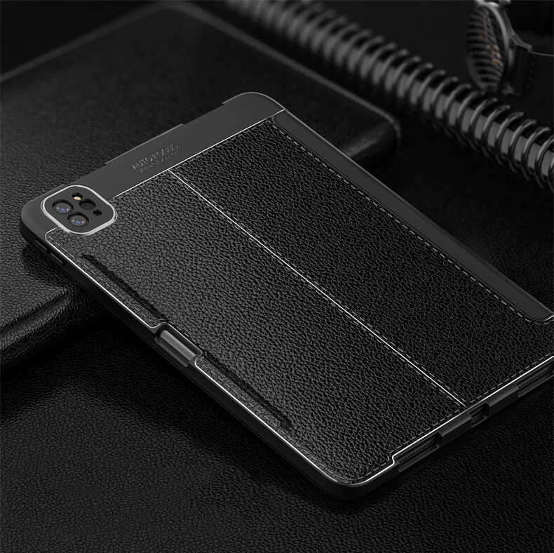 iPad Pro 12.9 2021 (5.Nesil) Kılıf Wlons Tablet Kılıf Siyah