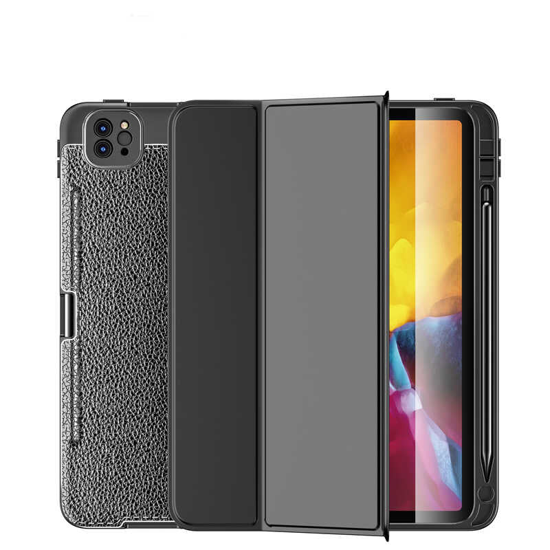 iPad Pro 12.9 2021 (5.Nesil) Kılıf Wlons Tablet Kılıf Koyu Yeşil