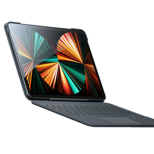 iPad Pro 12.9 2022 M2 Benks KB02 Kablosuz Klavyeli Kılıf Gri