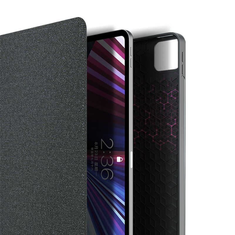 iPad Pro 12.9 2022 M2 Wiwu Mag Touch Klavyeli Standlı Kılıf Siyah