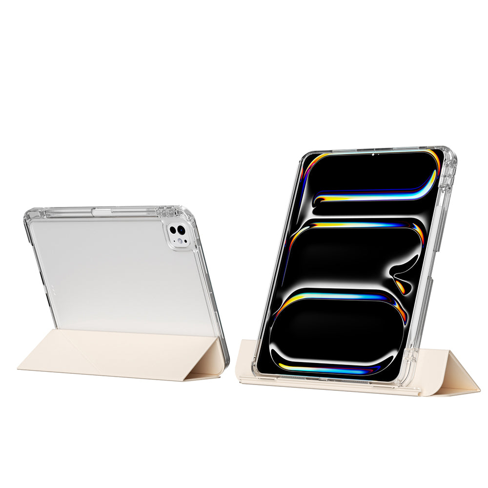 Apple iPad Pro 13 2024 Kılıf Magnetik Ayrılabilen Airbagli Zore Sliding Tablet Kılıfı