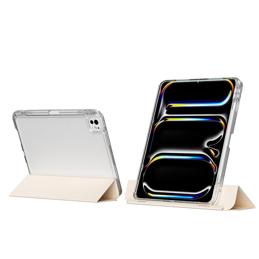 Apple iPad Pro 13 2024 Kılıf Magnetik Ayrılabilen Airbagli Zore Sliding Tablet Kılıfı