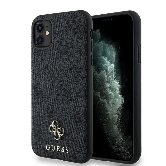 Apple iPhone 11 Kılıf Guess Orjinal Lisanslı M-safe Şarj Özellikli Small 4G Classic Kapak