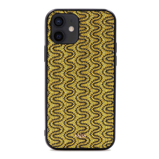 Apple iPhone 12 Kılıf Kajsa Glamorous Serisi Waterfall Pattern Kapak