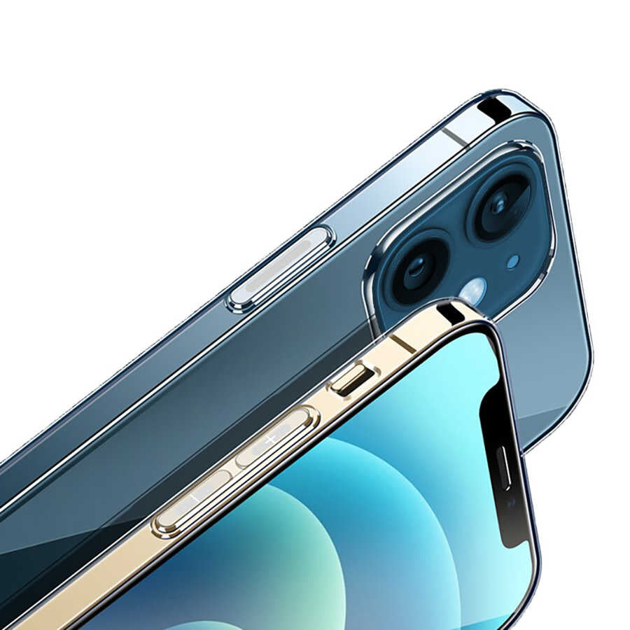 iPhone 12 Mini Kılıf Wiwu Magnetic Crystal Kılıf Renksiz