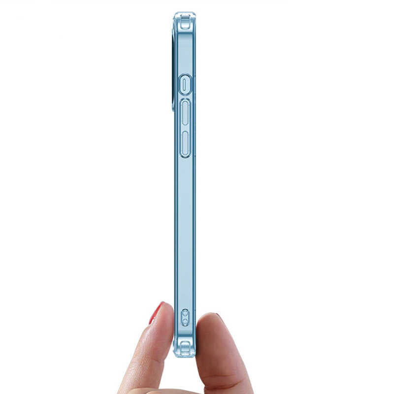 iPhone 12 Mini Kılıf Wiwu Magnetic Crystal Kılıf Renksiz