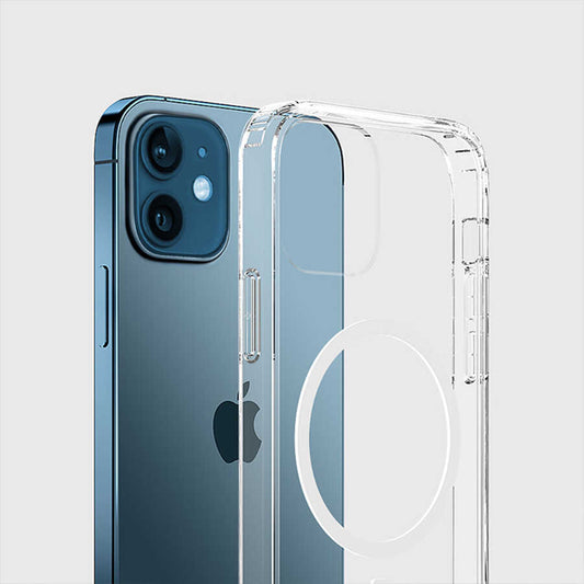 iPhone 12 Mini Kılıf Wiwu Magnetic Crystal Kılıf Renksiz
