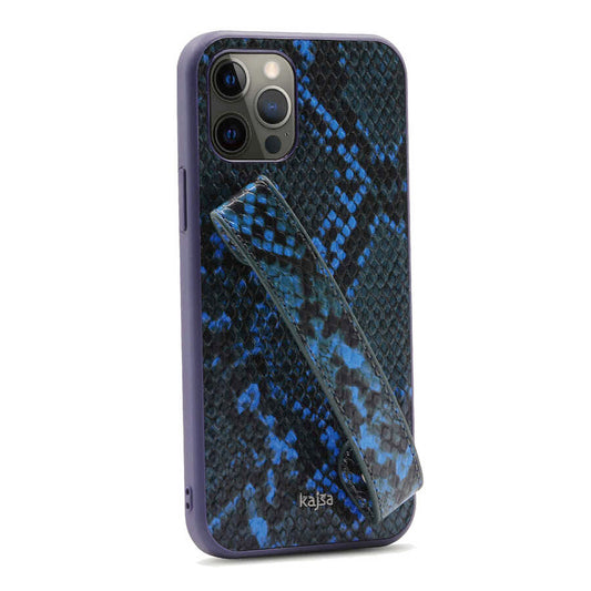 Apple iPhone 12 Pro Kılıf Kajsa Glamorous Serisi Snake Handstrap Kapak