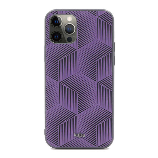 Apple iPhone 12 Pro Kılıf Kajsa Splendid Serisi 3D Cube Kapak