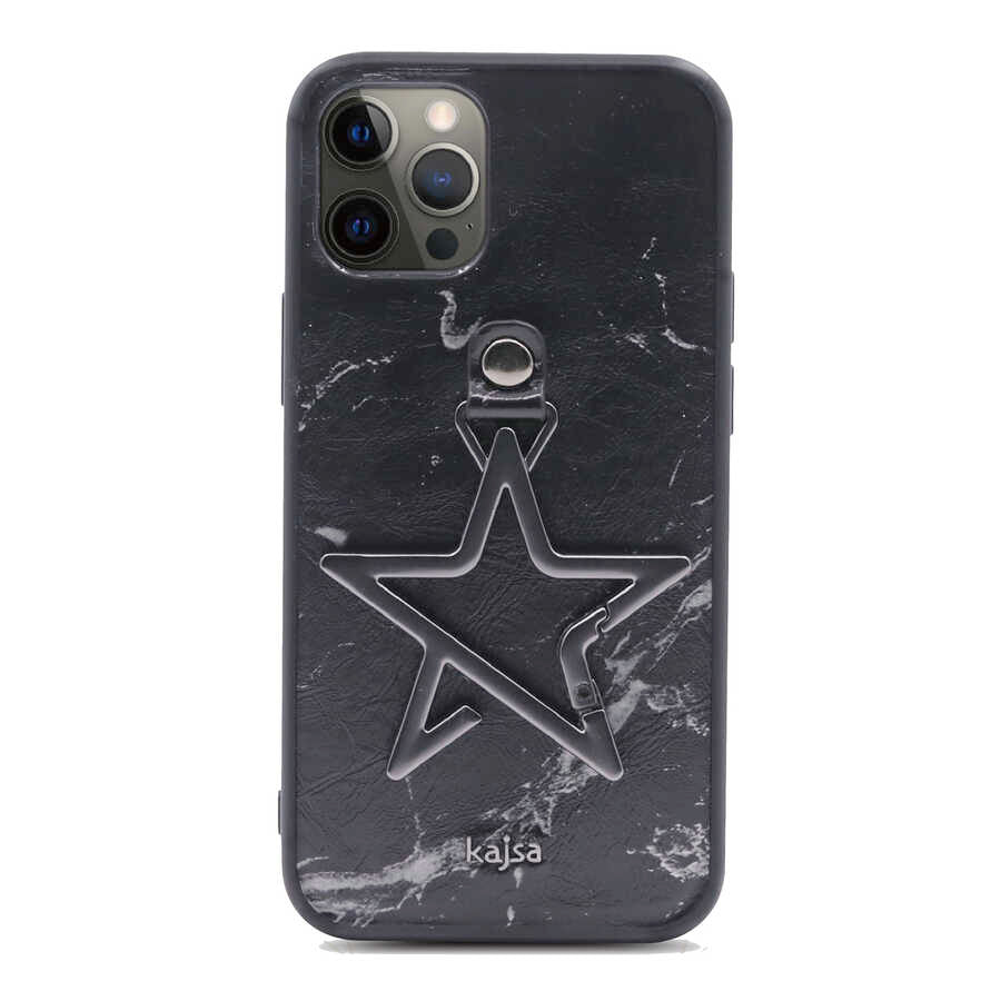 Apple iPhone 12 Pro Kılıf Kajsa Starry Serisi Marble Kapak
