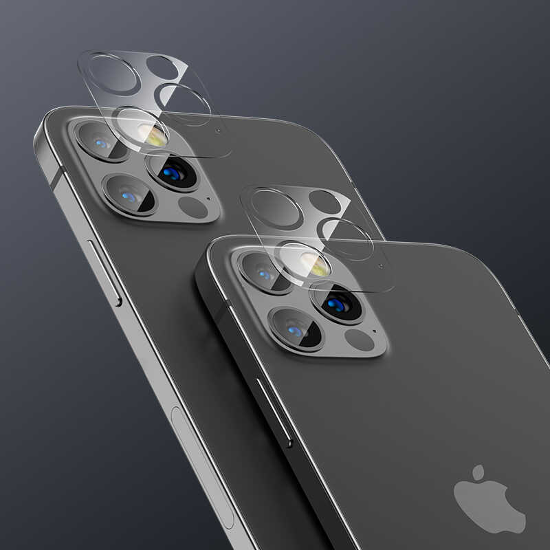 iPhone 12 Pro Max Benks Soft Kamera Lens Koruyucu Cam Renksiz