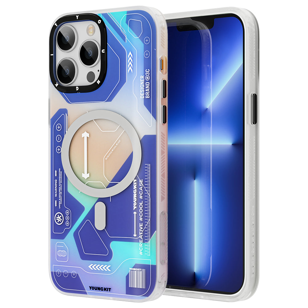 Apple iPhone 12 Pro Max Kılıf M-safe Şarj Özellikli YoungKit Metaverse Serisi Kapak