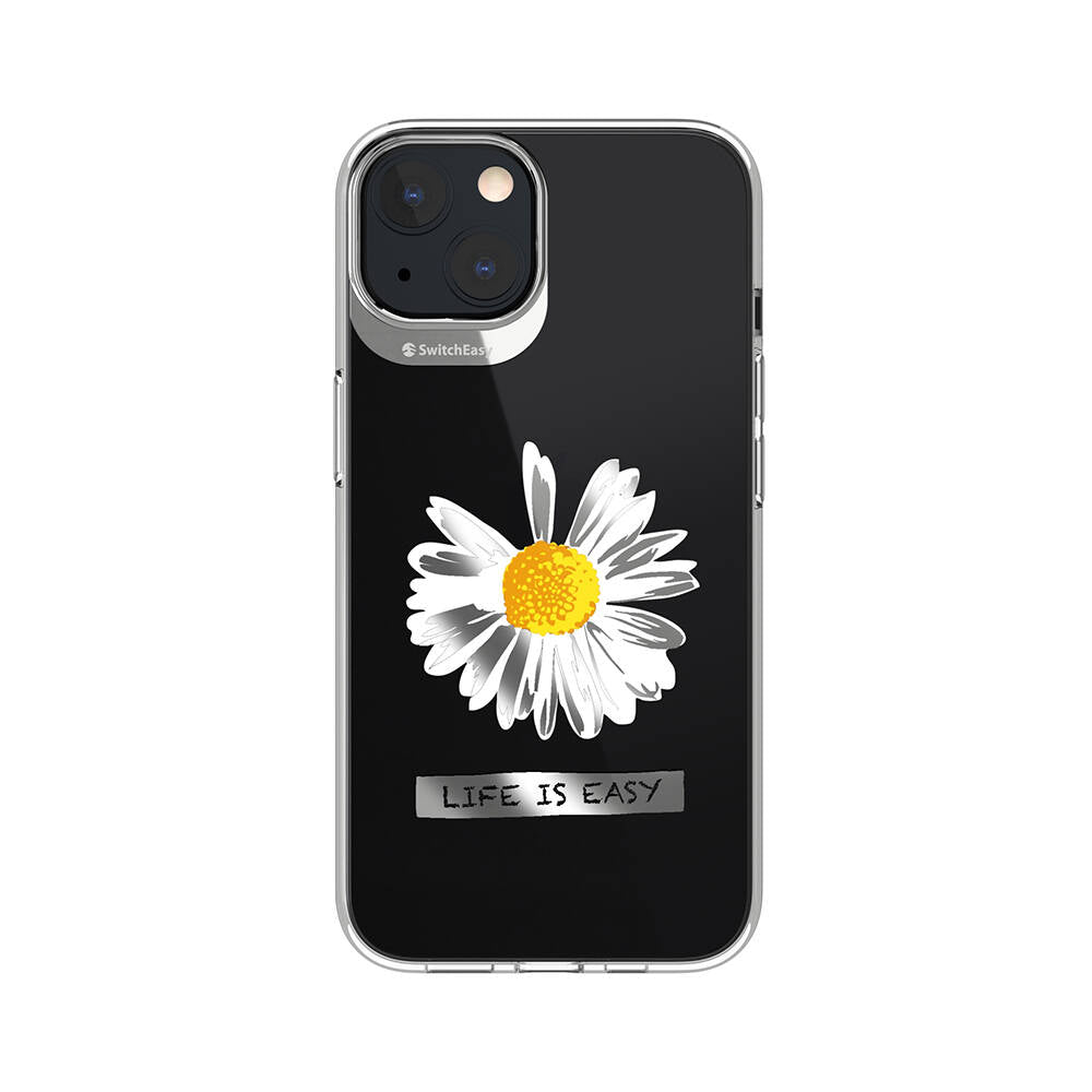 iPhone 13 Kılıf Çift IMD Baskılı Lisanslı Switcheasy Artist Daisy Kılıf Renksiz