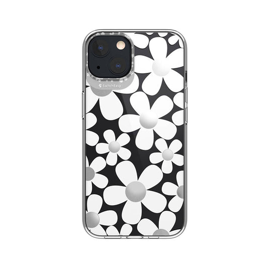 iPhone 13 Kılıf Çift IMD Baskılı Lisanslı Switcheasy Artist Fleur Kılıf Renksiz