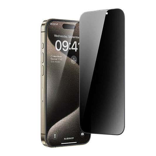 iPhone 13 Pro Casebang Privacy Hayalet Ekran Koruyucu + Kolay Uygulama Aparatı Siyah