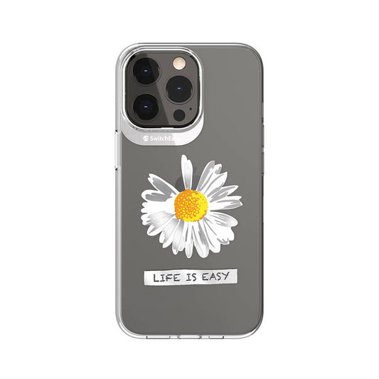 iPhone 13 Pro Kılıf Çift IMD Baskılı Lisanslı Switcheasy Artist Daisy Kılıf Renksiz