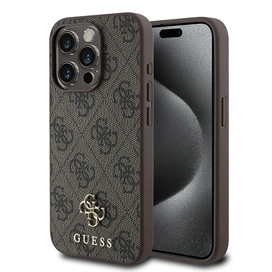Apple iPhone 13 Pro Kılıf Guess Orjinal Lisanslı M-safe Şarj Özellikli Small 4G Classic Kapak