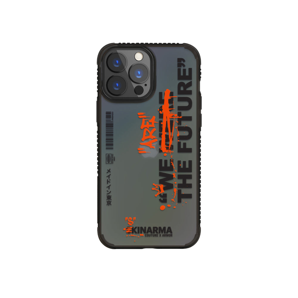 iPhone 13 Pro Max Kılıf SkinArma Desenli Airbag Tasarımlı Kyanseru Kılıf Füme