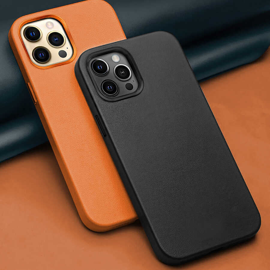 iPhone 13 Pro Max Kılıf Wiwu Magsafe Magnetic Kılıf Kahverengi