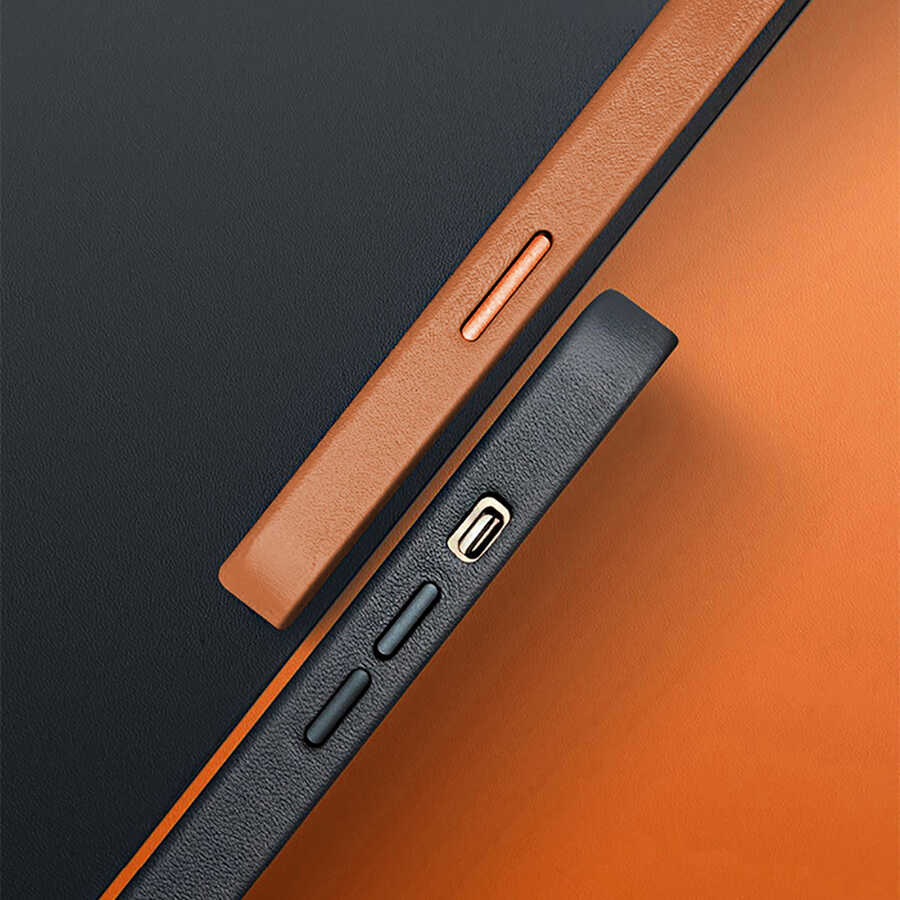 iPhone 13 Pro Max Kılıf Wiwu Magsafe Magnetic Kılıf Kahverengi