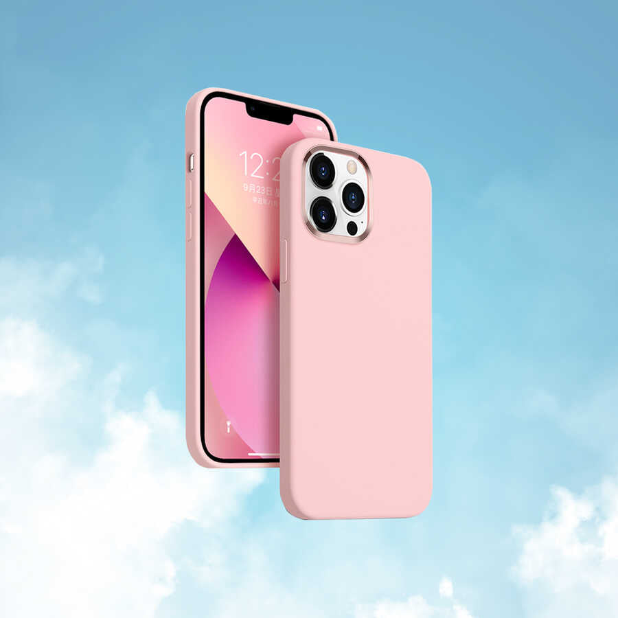 iPhone 13 Pro Max Kılıf Wiwu Magsafe Magnetic Silikon Kılıf Mavi