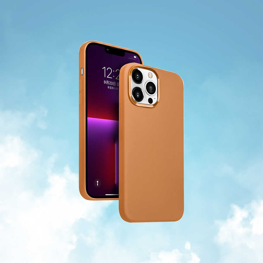 iPhone 13 Pro Max Kılıf Wiwu Magsafe Magnetic Silikon Kılıf Pembe