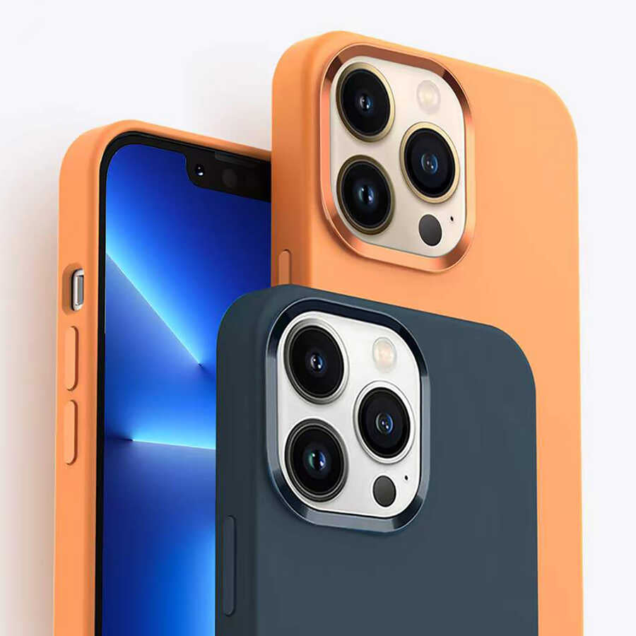 iPhone 13 Pro Max Kılıf Wiwu Magsafe Magnetic Silikon Kılıf Pembe