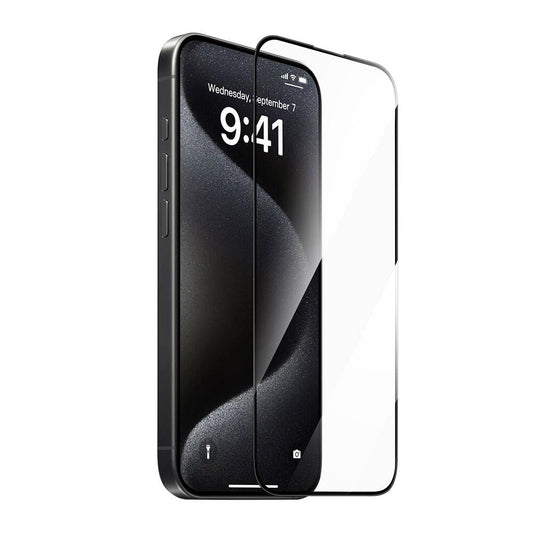 iPhone 13 Wiwu GT-008 Polimer Oleofobik Kaplama Şeffaf Pürüzsüz Temperli Cam Ekran Koruyucu 10'lu Paket Siyah
