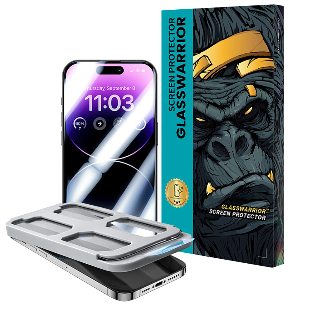 iPhone 14 Benks Glass Warrior Cam Ekran Koruyucu Siyah