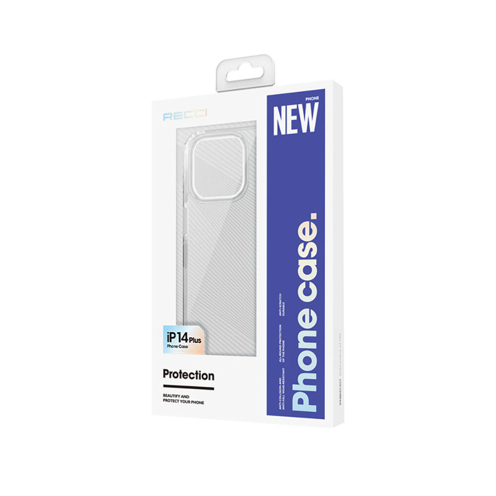 iPhone 14 Kılıf Magsafe Şarj Özellikli Airbagli Şeffaf PC Arka Yüzey Recci Magnetik Suction Serisi Kılıf Şeffaf