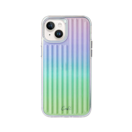 iPhone 14 Kılıf Parlayan Arka Yüzey Coehl Linear Kılıf Mor