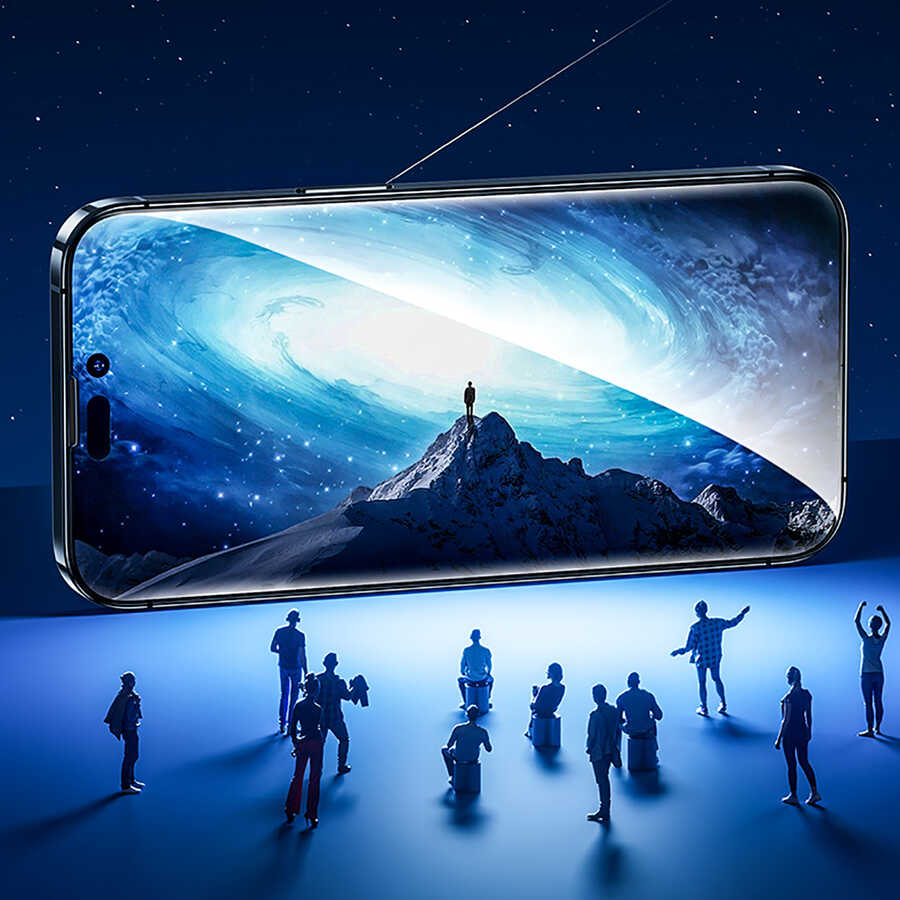 iPhone 14 Plus Benks 0.3mm V Pro Privacy Hayalet Ekran Koruyucu Siyah
