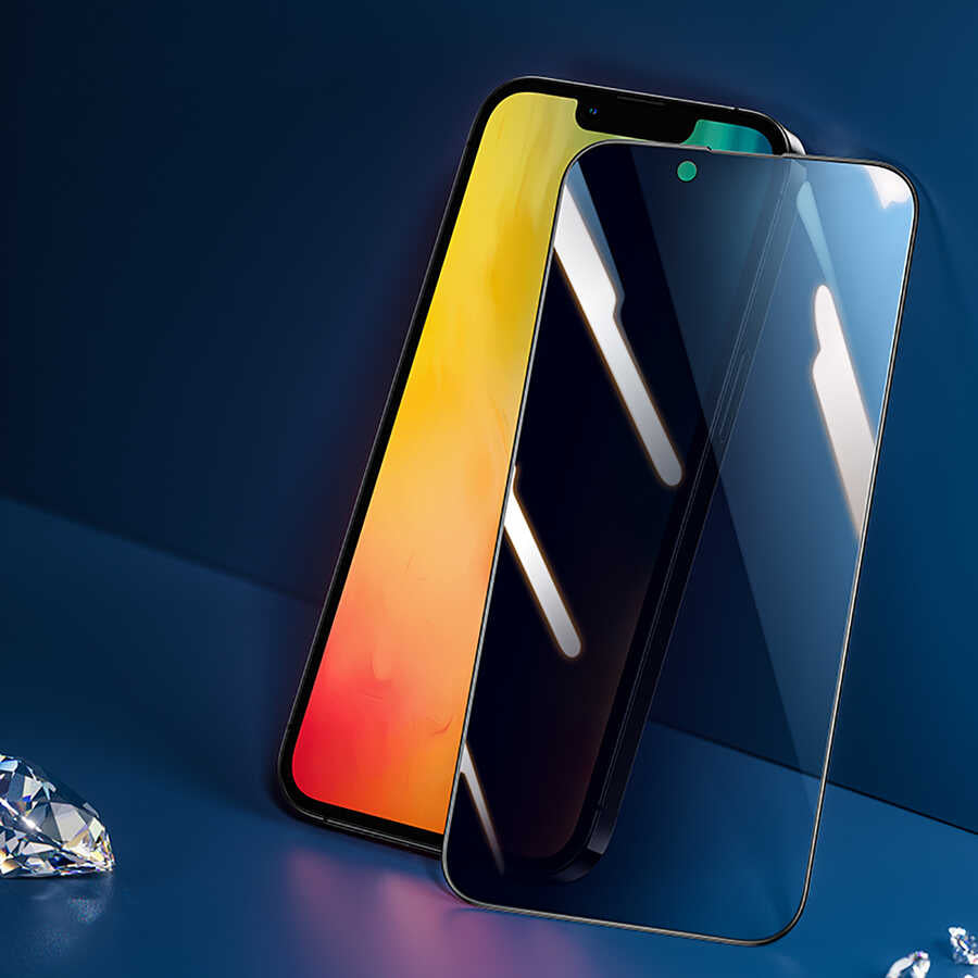 iPhone 14 Plus Benks 0.3mm V Pro Privacy Hayalet Ekran Koruyucu Siyah
