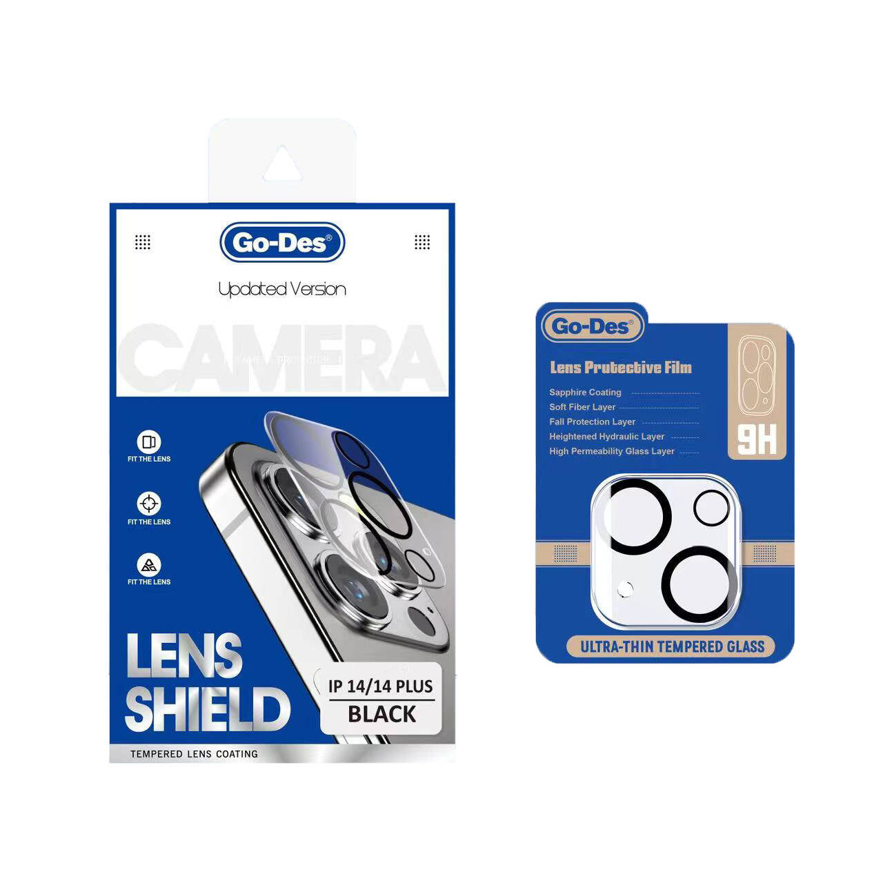 iPhone 14 Plus Go Des Lens Shield CL-14 Kamera Lens Koruyucu Renksiz