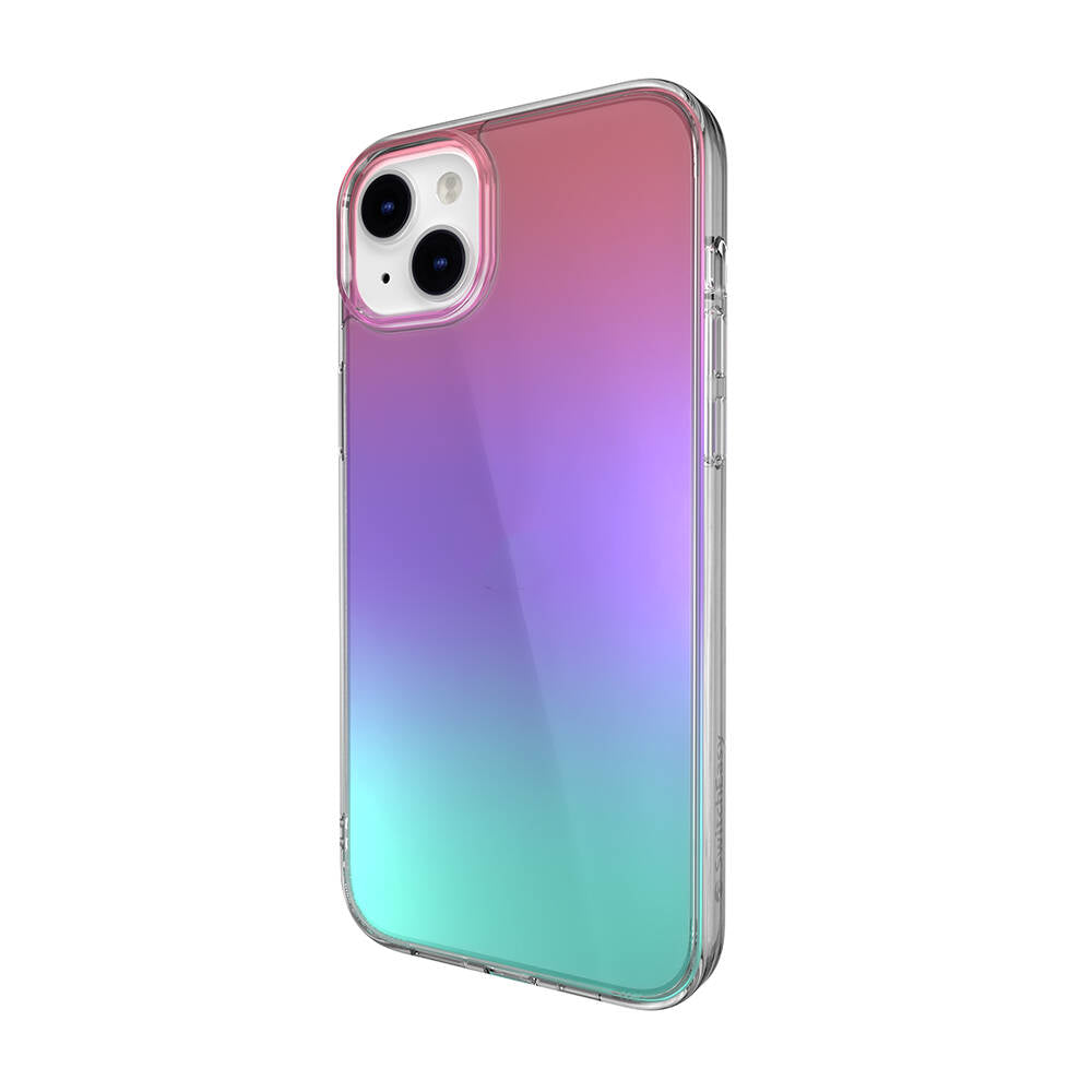 iPhone 14 Plus Kılıf Renk Geçişli Kenarları Şeffaf Tasarımlı Lisanslı Switcheasy Crush Plus Kılıf Starlight