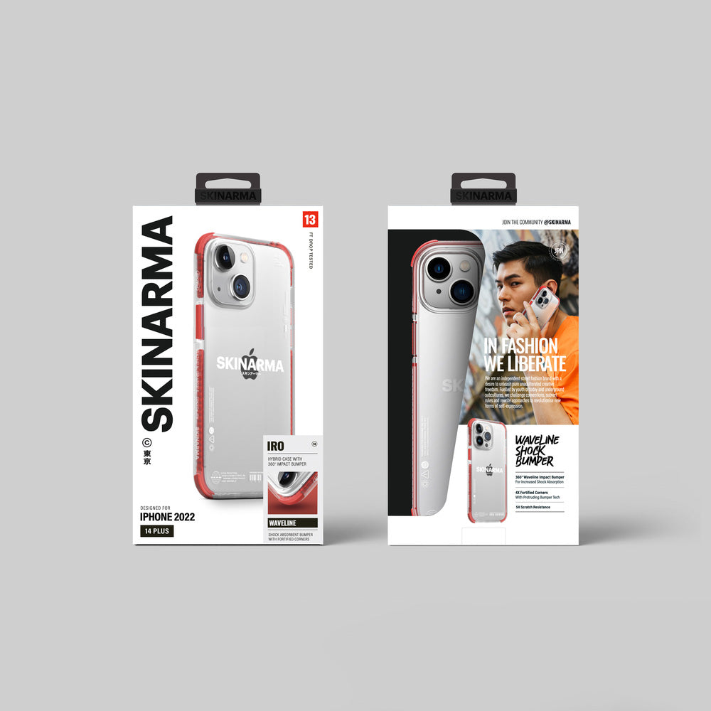 iPhone 14 Plus Kılıf SkinArma Şeffaf Airbag Tasarımlı Iro Kılıf Mor