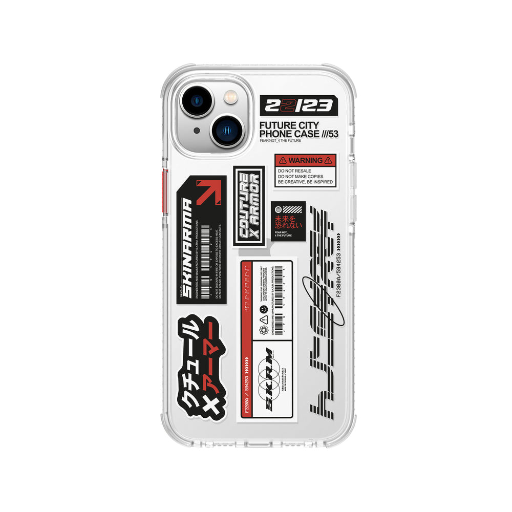 iPhone 14 Plus Kılıf SkinArma Şeffaf Desenli Airbag Tasarımlı Taito Kılıf Renksiz