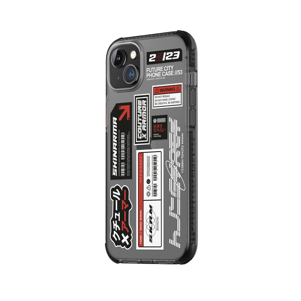 iPhone 14 Plus Kılıf SkinArma Şeffaf Desenli Airbag Tasarımlı Taito Kılıf Renksiz