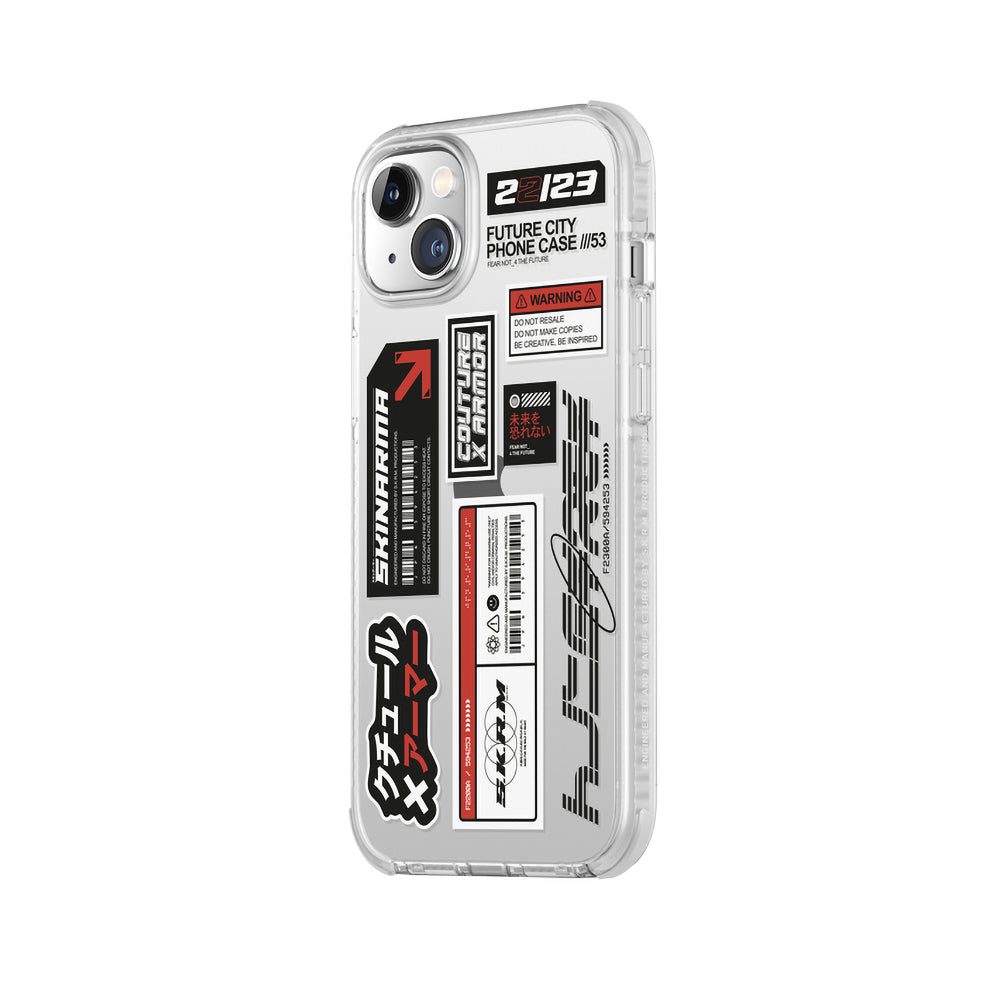 iPhone 14 Plus Kılıf SkinArma Şeffaf Desenli Airbag Tasarımlı Taito Kılıf Renksiz