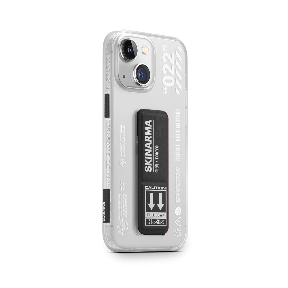 iPhone 14 Plus Kılıf SkinArma Standlı Şeffaf Tasarımlı Taihi Sora Kılıf Kırmızı