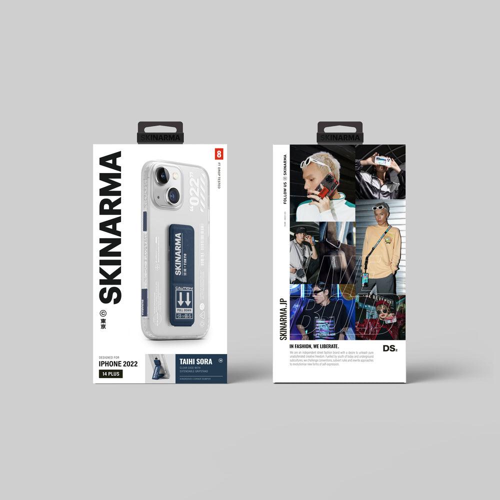 iPhone 14 Plus Kılıf SkinArma Standlı Şeffaf Tasarımlı Taihi Sora Kılıf Kırmızı