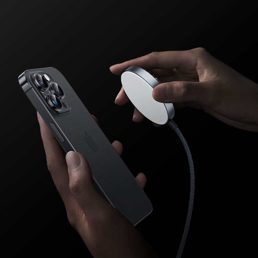 iPhone 14 Pro Benks Grand Combo MFM01 3in1 Aksesuar Seti Kılıf-Ekran Koruyucu-Wireless Şarj Aleti Siyah