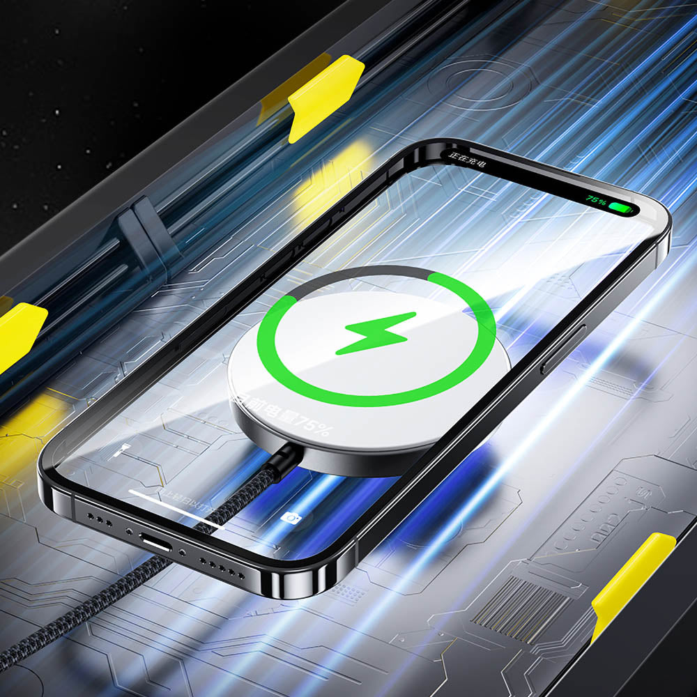 iPhone 14 Pro Benks Grand Combo MFM01 3in1 Aksesuar Seti Kılıf-Ekran Koruyucu-Wireless Şarj Aleti Siyah