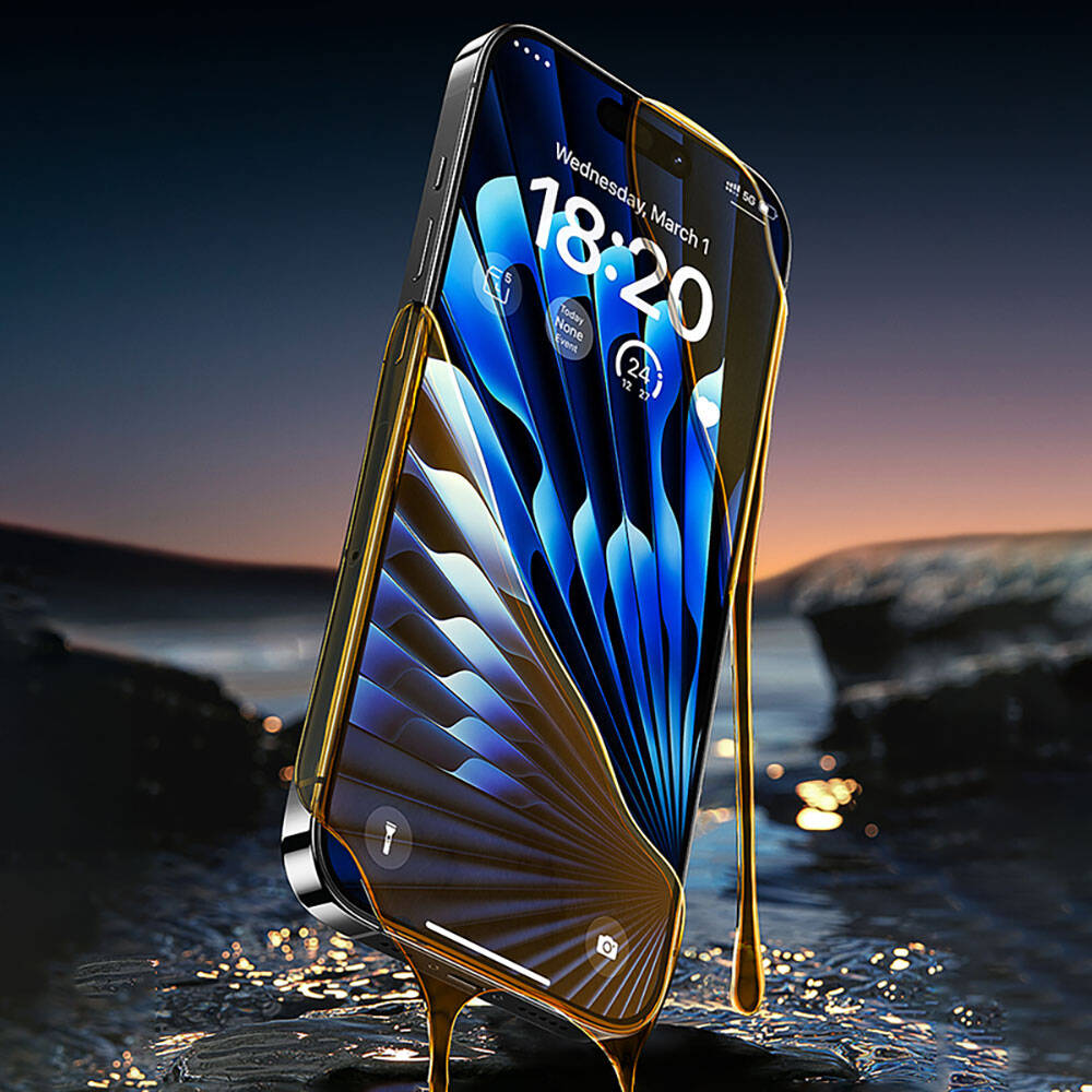 iPhone 14 Pro Benks V Pro Safir Shield Ekran Koruyucu + Kolay Uygulama Aparatlı Siyah