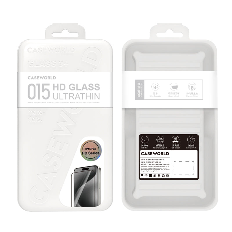 Apple iPhone 14 Pro CaseWorld Ultra-Thin Serisi 0.15mm HD Cam Ekran Koruyucu Şeffaf