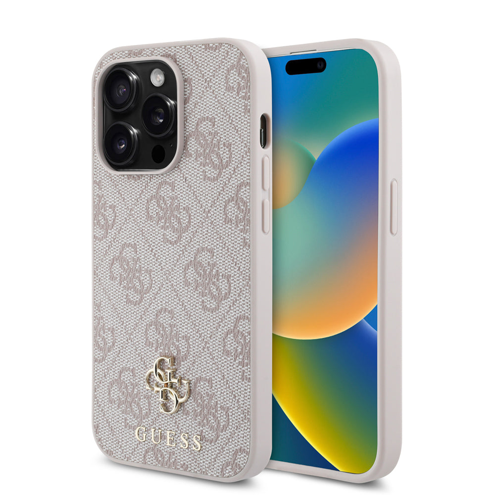 Apple iPhone 14 Pro Kılıf Guess Orjinal Lisanslı M-safe Şarj Özellikli Small 4G Classic Kapak