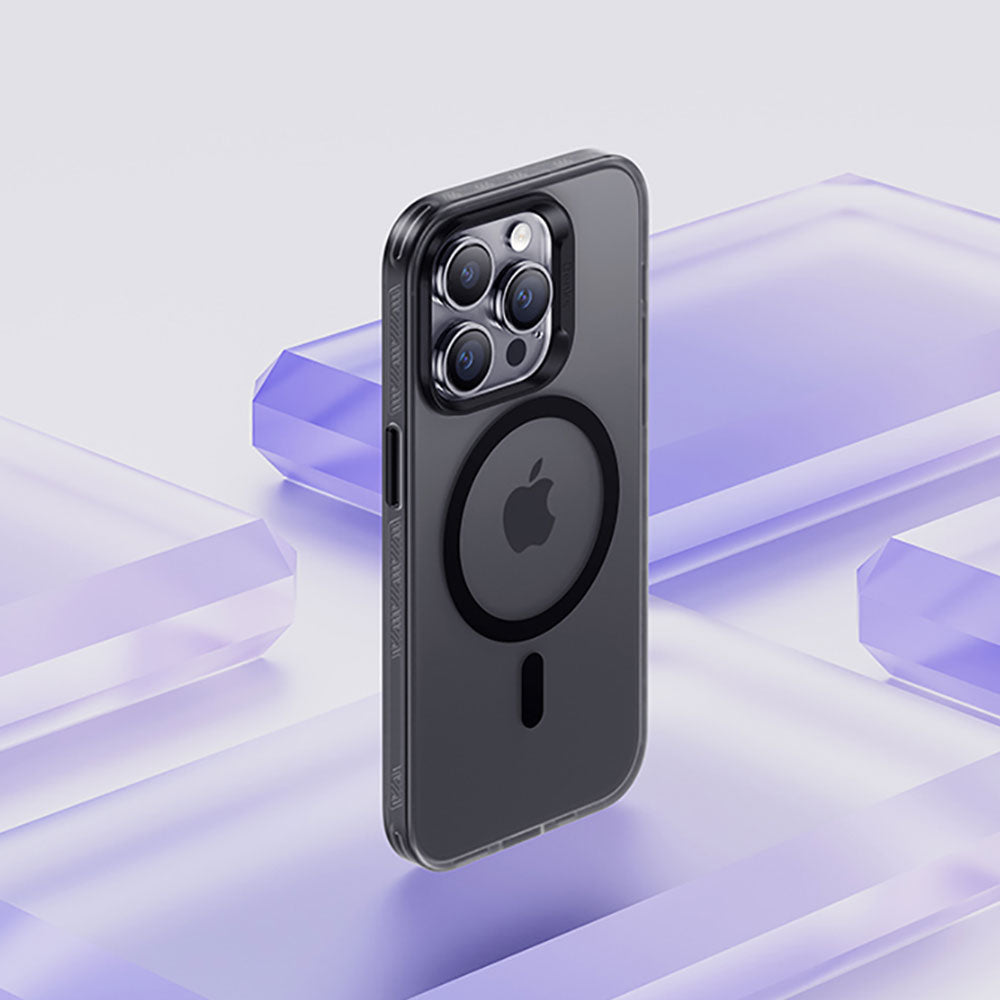 iPhone 14 Pro Kılıf Magsafe Şarj Özellikli Benks Lucid Armor Kılıf Derin Mor