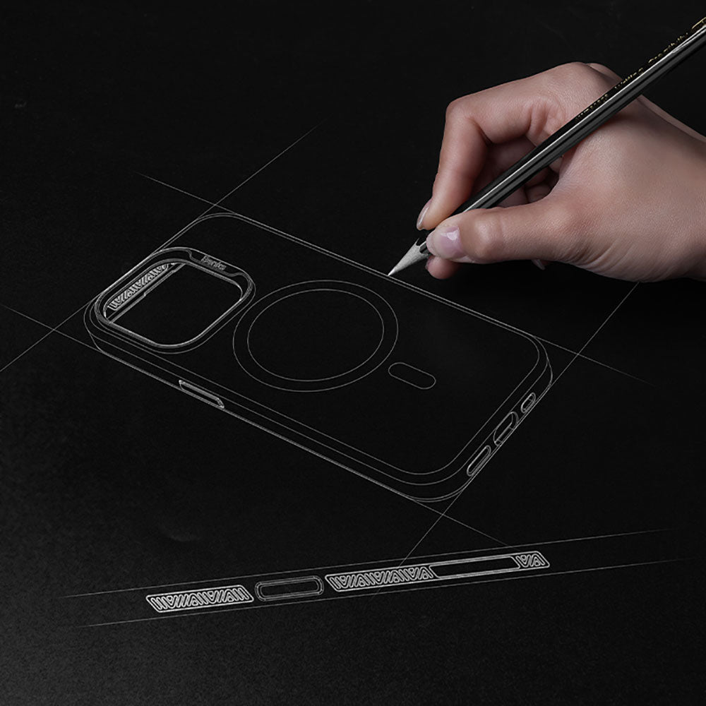 iPhone 14 Pro Kılıf Magsafe Şarj Özellikli Benks Lucid Armor Kılıf Derin Mor