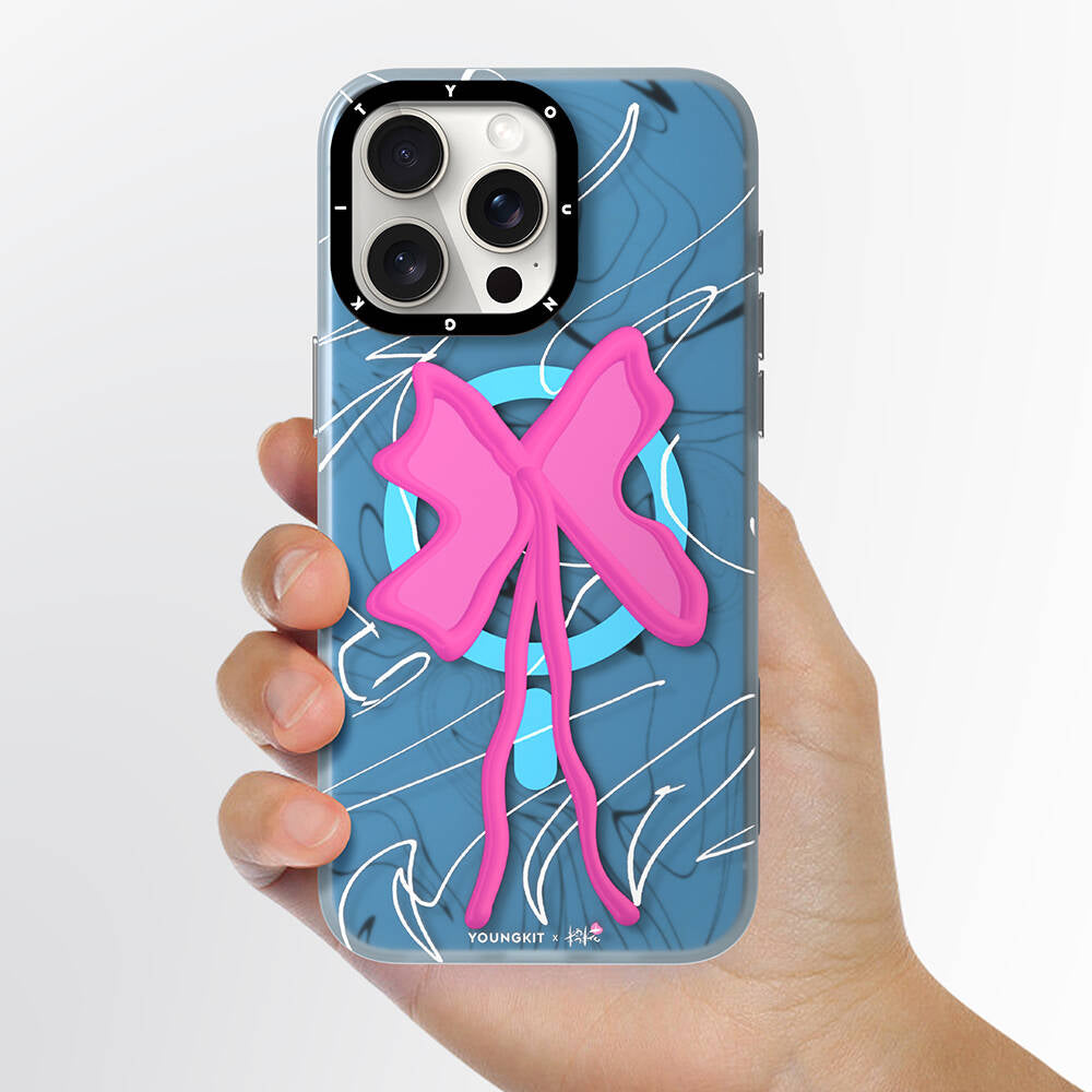 iPhone 14 Pro Kılıf Magsafe Şarj Özellikli Youngkit Anti-Trend Serisi Kılıf Mavi